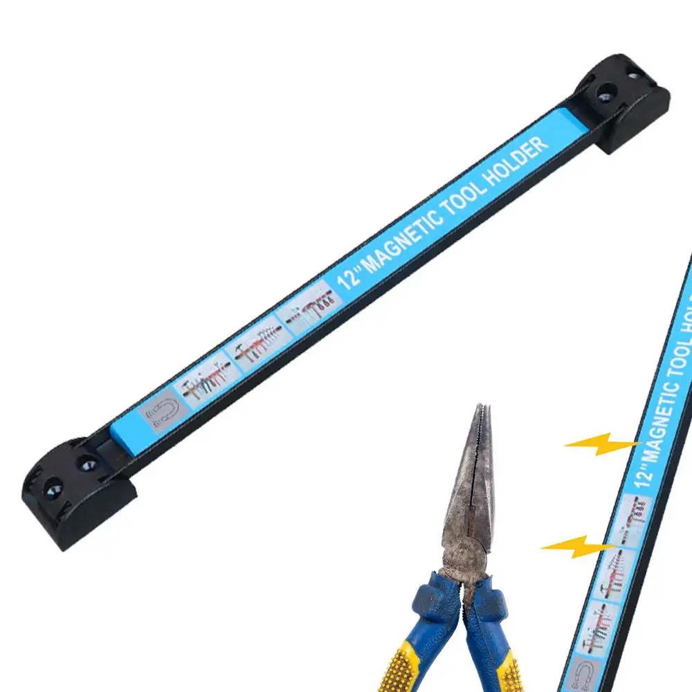 Suport magnetic de scule care economisește spațiu și organizator puternic din metal, suport de depozitare pentru cheie pentru cuțite
