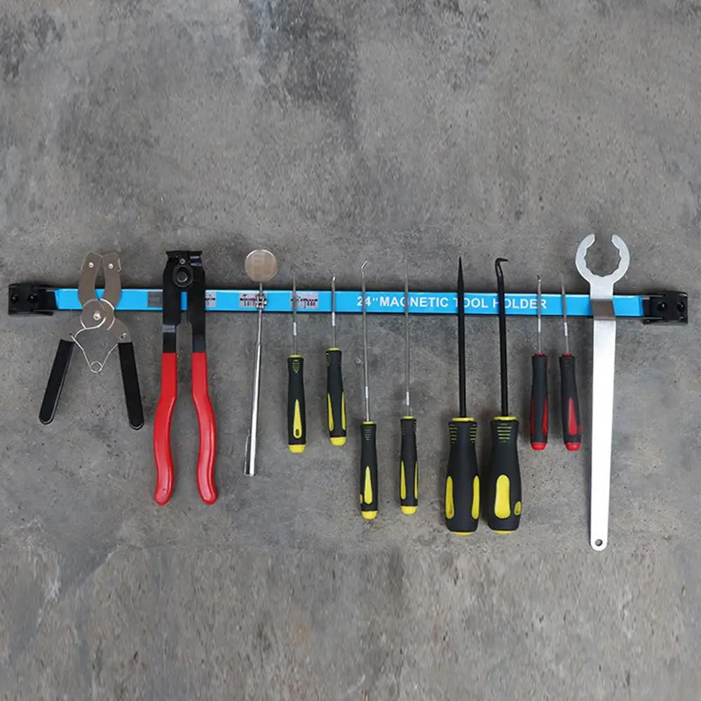 Suport magnetic de scule care economisește spațiu și organizator puternic din metal, suport de depozitare pentru cheie pentru cuțite (245 mm)
